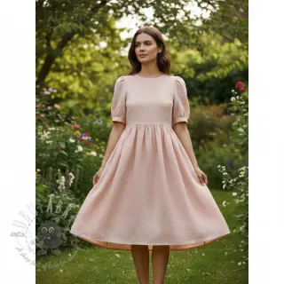 Förtvättat lin 170 g light rose