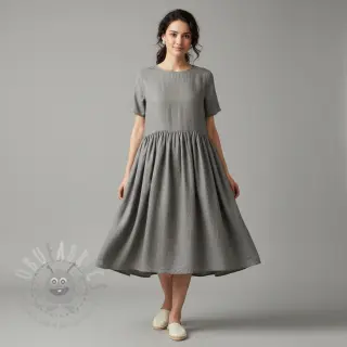 Förtvättat lin 170 g grey