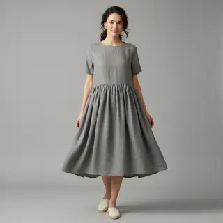 Ľan predpraný 170 g grey