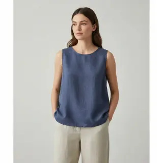 Ľan predpraný jeans