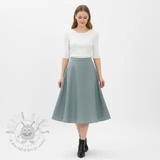 Förtvättat lin ocean green