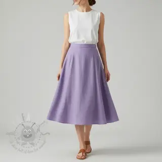 Förtvättat lin purple