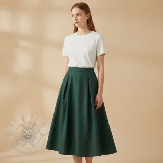Förtvättat lin shady green