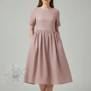 Förtvättat lin light lilac