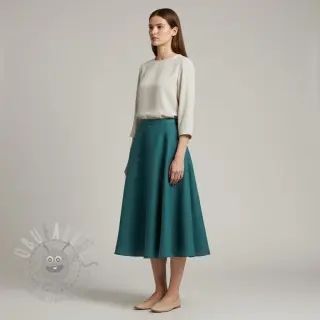 Förtvättat lin dark cyan