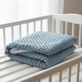 Minky shadow blue