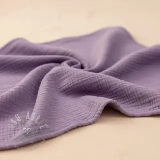 Dubbelgasväv/muslin dark lilac