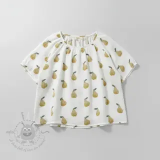 Dubbelgasväv/muslin Pears design B digital print