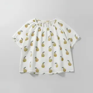 Dvojitá gázovina/mušelín Pears design B digital print
