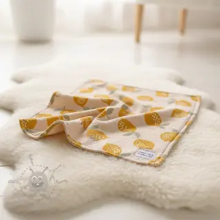 Dubbelgasväv/muslin Lemons sand