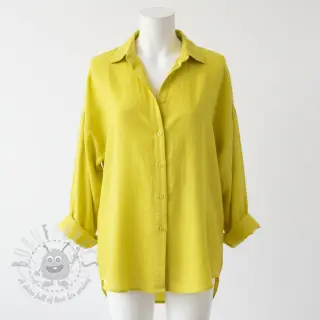 Dubbelgasväv/muslin Vintage neon yellow