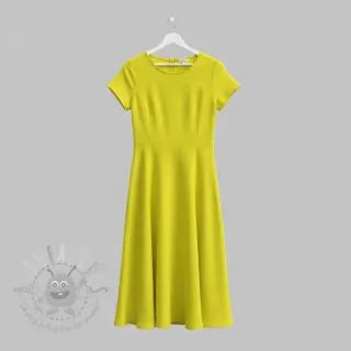 Dubbelgasväv/muslin Vintage neon yellow