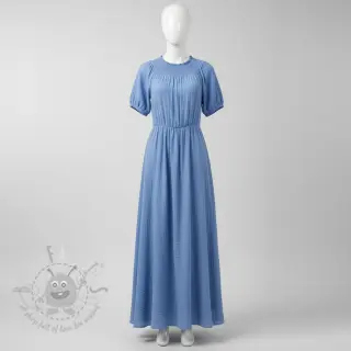 Dubbelgasväv/muslin royal blue
