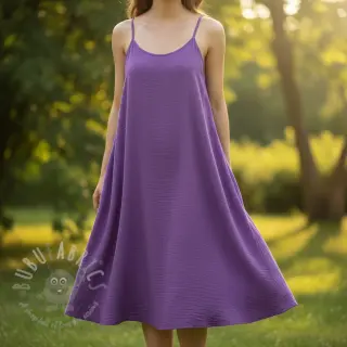 Dubbelgasväv/muslin violet