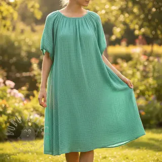 Dubbelgasväv/muslin peppermint