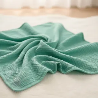 Dubbelgasväv/muslin peppermint ORGANIC