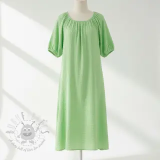 Dubbelgasväv/muslin light lime ORGANIC