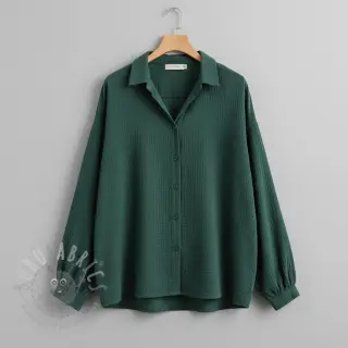 Dubbelgasväv/muslin old green ORGANIC