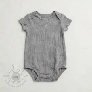 Dubbelgasväv/muslin grey ORGANIC