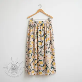 Dubbelgasväv/muslin Fresh lemons digital print