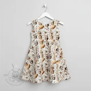 Dubbelgasväv/muslin Cuties design D digital print