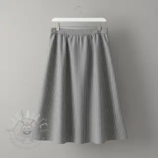 Dubbelgasväv/muslin YARN DYED Stripes grey