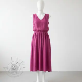 Dubbelgasväv/muslin cerise ORGANIC