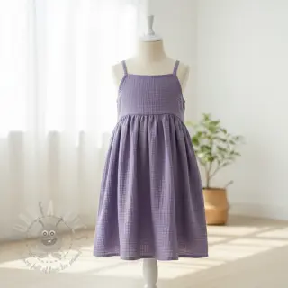 Dubbelgasväv/muslin lavender ORGANIC