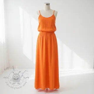 Dubbelgasväv/muslin neon orange