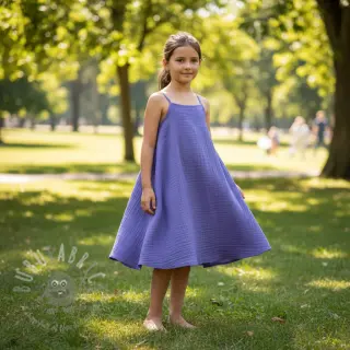 Dubbelgasväv/muslin lavender