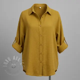 Dubbelgasväv/muslin gold