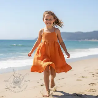 Dubbelgasväv/muslin orange