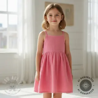 Dubbelgasväv/muslin pink