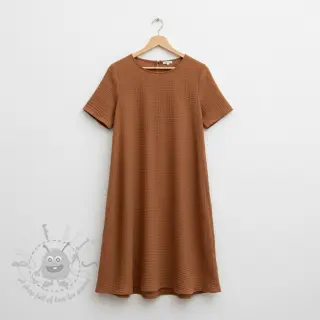 Dubbelgasväv/muslin cognac ORGANIC