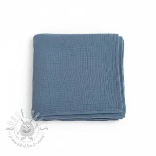 Dubbelgasväv/muslin jeans blue