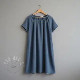 Dubbelgasväv/muslin jeans blue