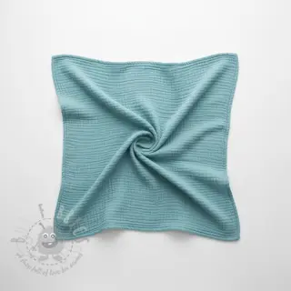 Dubbelgasväv/muslin blue shadow