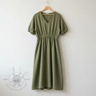 Dubbelgasväv/muslin moss green