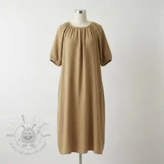Dubbelgasväv/muslin beige