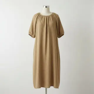 Dvojitá gázovina/mušelín beige