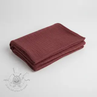 Dubbelgasväv/muslin rouge