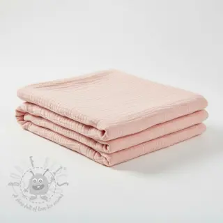 Dubbelgasväv/muslin light rose