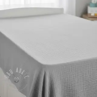 Dubbelgasväv/muslin light grey