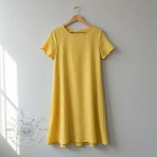 Dubbelgasväv/muslin soft yellow