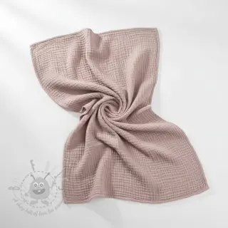 Dubbelgasväv/muslin old rose
