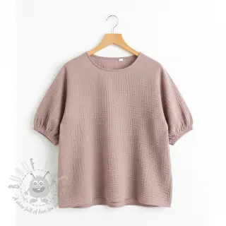 Dubbelgasväv/muslin old rose