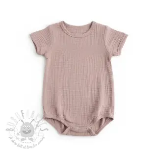 Dubbelgasväv/muslin old rose