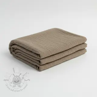 Dubbelgasväv/muslin sand ORGANIC