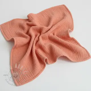 Dubbelgasväv/muslin salmon