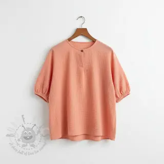 Dubbelgasväv/muslin salmon
